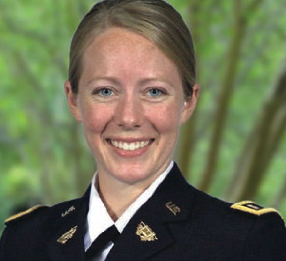 Lauren Nofsinger, ABF scholar and former U.S. Army chaplain, in dress uniform