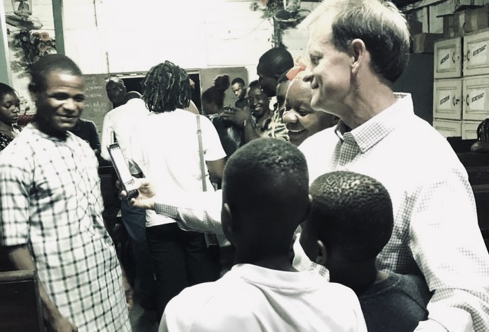 Joe Ritter visiting Africa